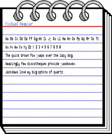FixSysC Regular Font
