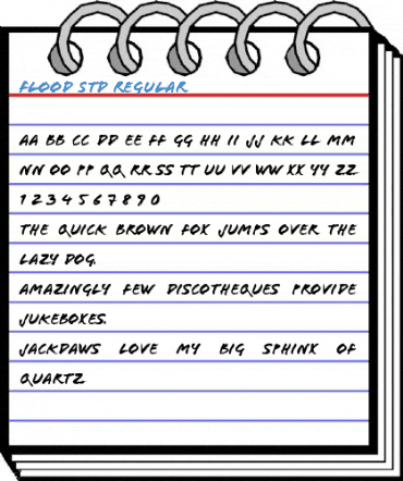 Flood Std Regular Font