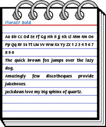 FloraEF Bold Font