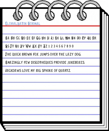 FloralLatin Normal Font