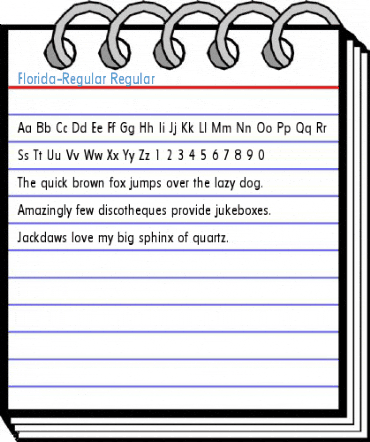 Florida-Regular Regular Font
