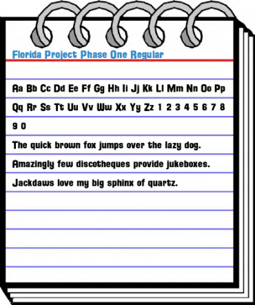 Florida Project Phase One Regular Font