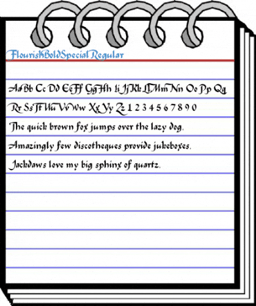 FlourishBoldSpecial Regular Font