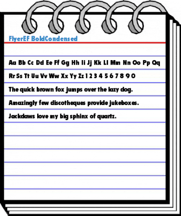 FlyerEF BoldCondensed Font