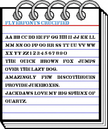 Flyerfonts Crucified Font