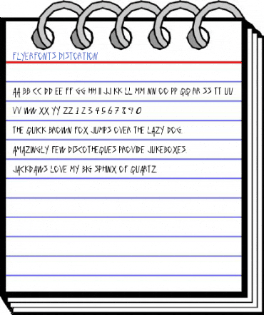Flyerfonts Distortion Font