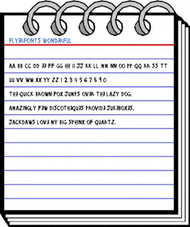 Flyerfonts Wonderful Font