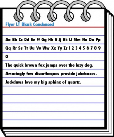 Flyer LT Black Condensed Font