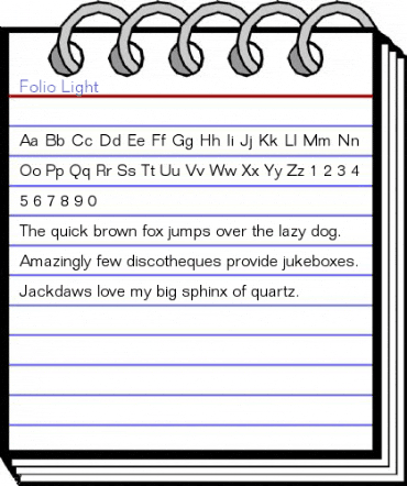Folio Light Font