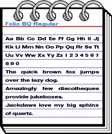 Folio BQ Regular Font