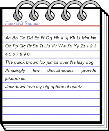 Folio BQ Regular Font
