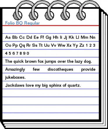 Folio BQ Regular Font