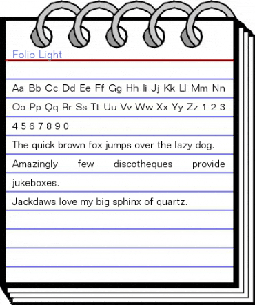 Folio Light Font