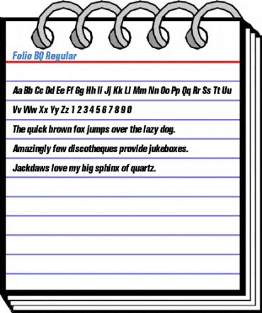 Folio BQ Regular Font