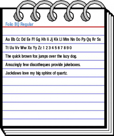 Folio BQ Regular Font