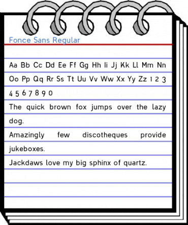 Fonce Sans Regular Font
