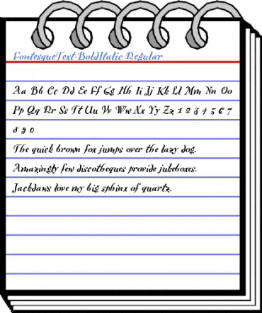 FontesqueText-BoldItalic Regular Font