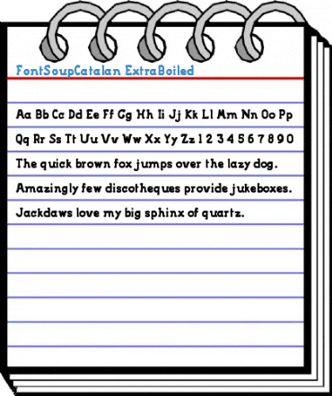 FontSoupCatalan ExtraBoiled Font