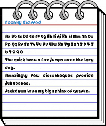 Foonky Starred Font