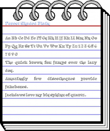 Forest Shaded Plain Font