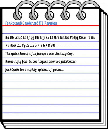 Forkbeard Condensed ITC Regular Font
