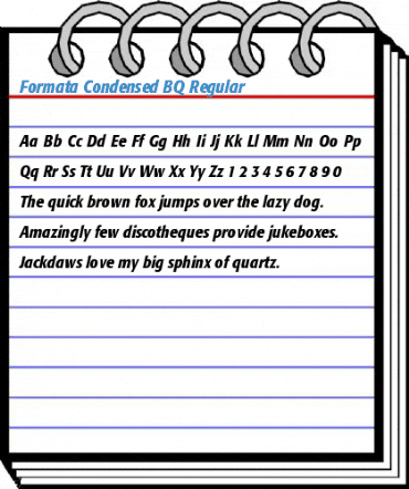 Formata Condensed BQ Regular Font