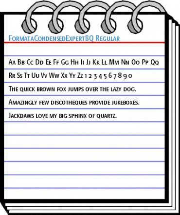 FormataCondensedExpertBQ Regular Font
