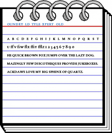 FoundryOldStyleExpert Bold Font