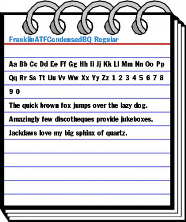 FranklinATFCondensedBQ Regular Font