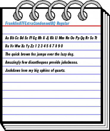 FranklinATFExtraCondensedBQ Regular Font