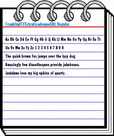 FranklinATFExtraCondensedBQ Regular Font