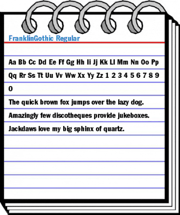 FranklinGothic Regular Font