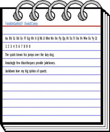 FranklinGothicEF BookXComp Font