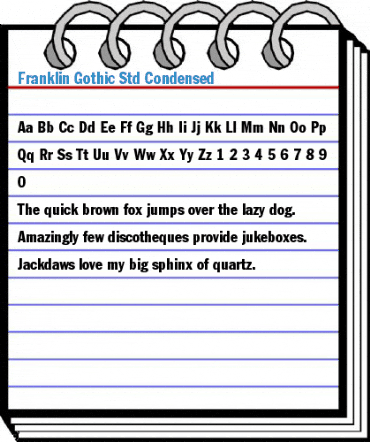 Franklin Gothic Std Condensed Font