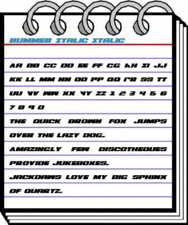 Bummer Italic Italic Font