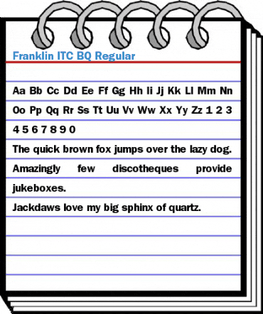 Franklin ITC BQ Regular Font