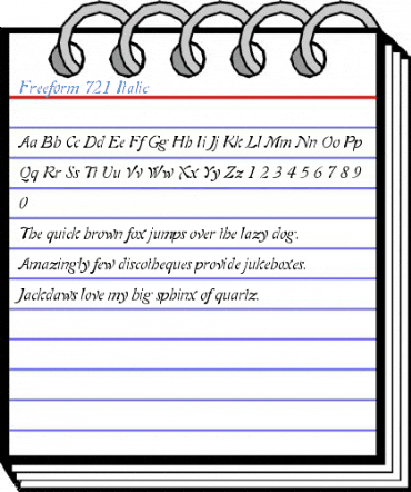 Freeform 721 Italic Font
