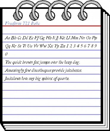 Freeform 721 Italic Font
