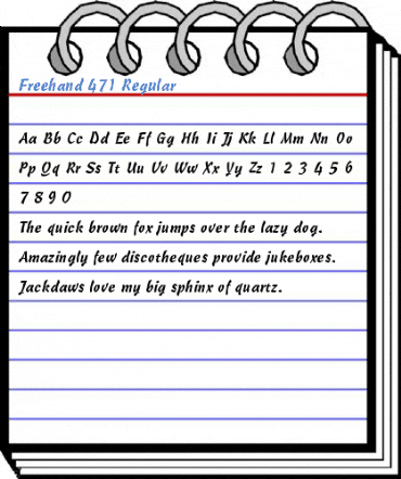 Freehand 471 Regular Font