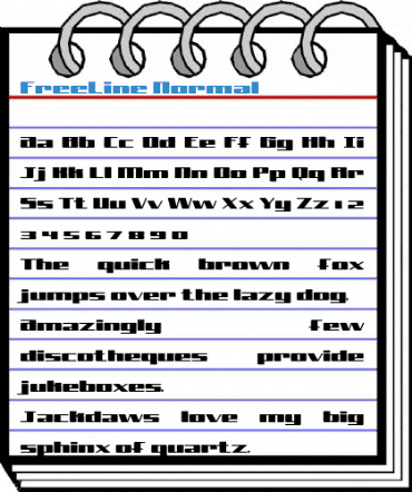 FreeLine Normal Font