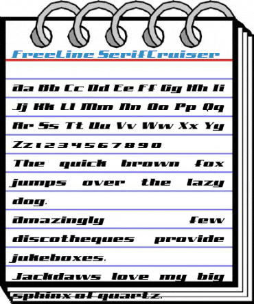 FreeLine SerifCruiser Font