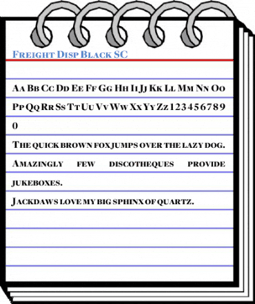 Freight Disp Black SC Font