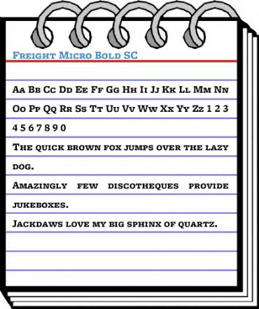 Freight Micro Bold SC Font