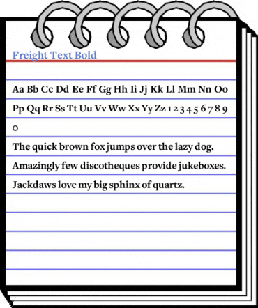 Freight Text Bold Font