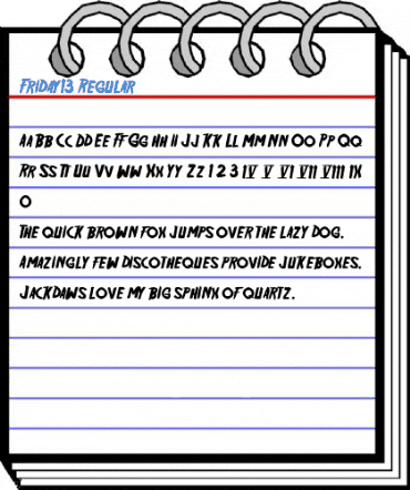 Friday13 Regular Font
