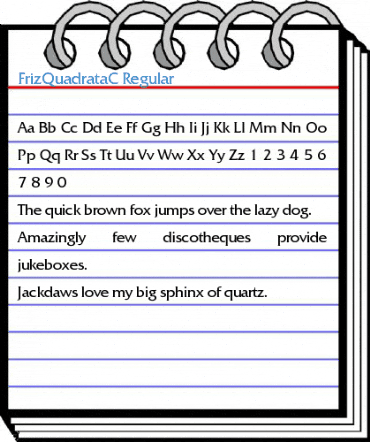 FrizQuadrataC Regular Font