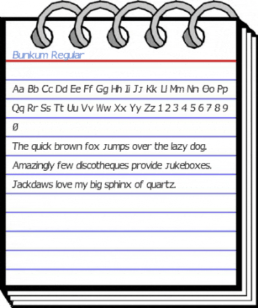 Bunkum Regular Font