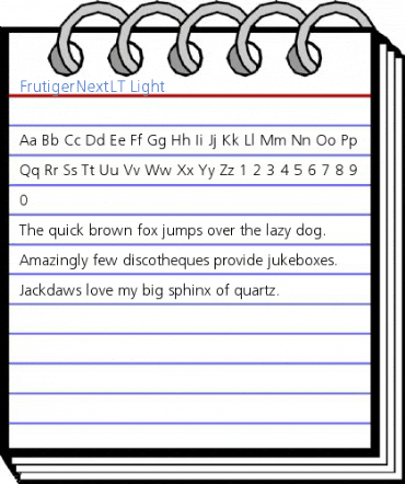 FrutigerNextLT Light Font