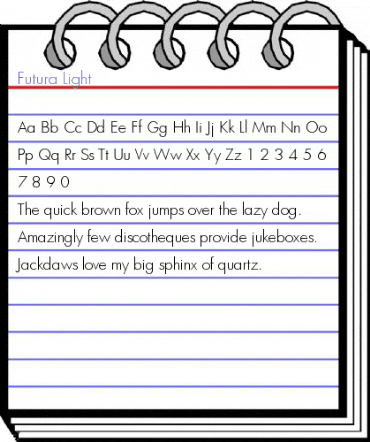 Futura Light Font