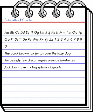 FuturaBookC Italic Font